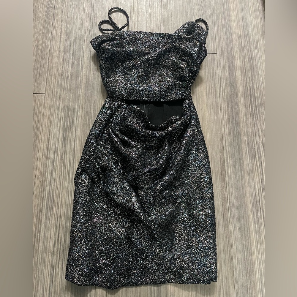Sparkly zara cutout dress